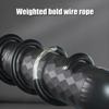 Электрическая скакалка со счетчиком, стальной трос, утяжеленный мяч, регулируемая нескользящая ручка, не спутывающийся, физическое тестирование, обучение детей и школьников