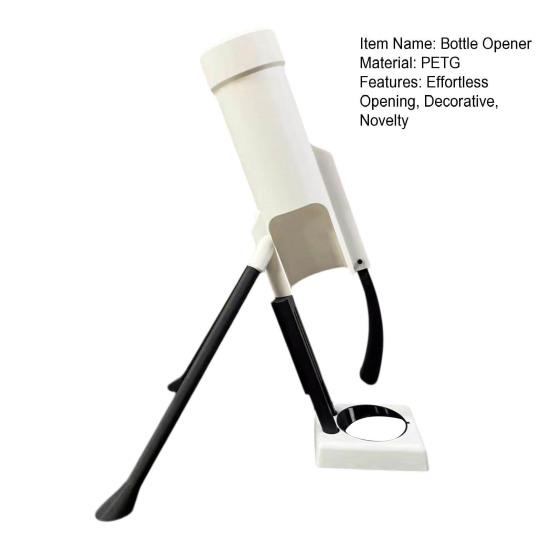 Mortar Shaped Bottle Opener Beer Tactical Artillery-Shaped Cap Remover Heavy-Duty Unique Man Cave Bar Accessory Desktop Decor for Home Fun Gift