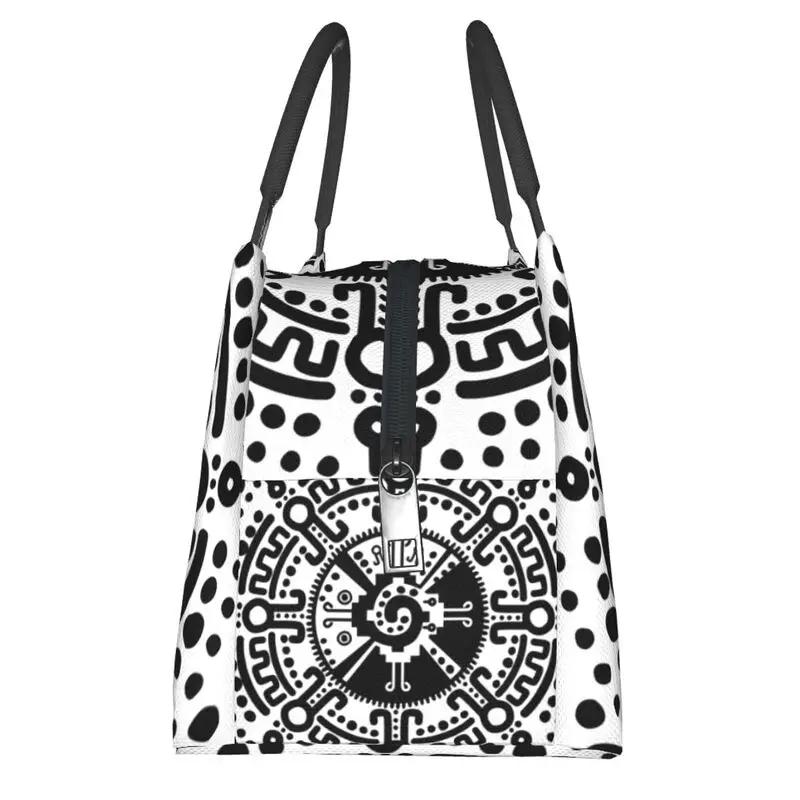 Изолированная сумка для обеда Hunab Ku Mayan Symbol для пикника на открытом воздухе, водонепроницаемая, охладитель, термобокс для обеда для женщин