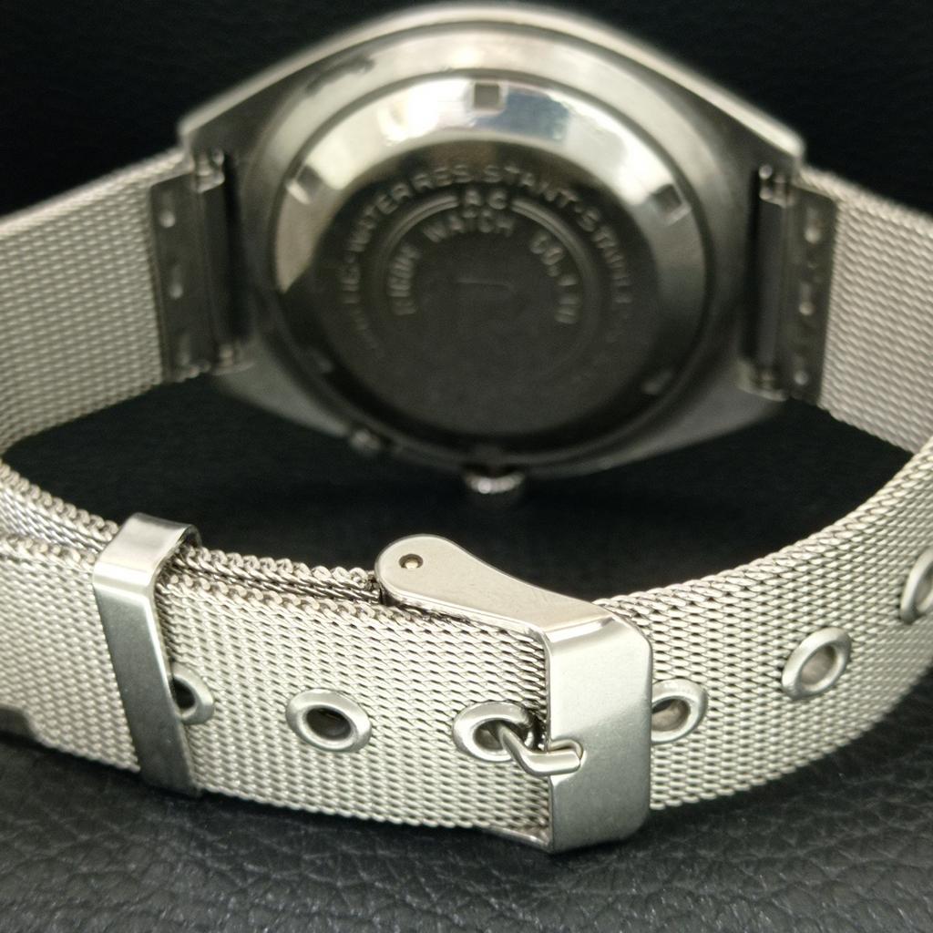 VINTAGE RICOH R31 AUTOMATIC JAPAN MENS BLUE COLOR DIAL WATCH a707622-1
