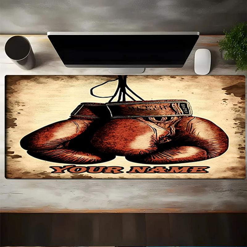 1PC Custom Name Gloves Legacy Mouse pad, keyboard and mouse desk pad, for computer notebook Birthday Gift For Any Room Or Office