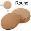 5PCS Natural Cork Coaster, Round Anti Slip And Durable, Coffee Cup Coaster, Desktop Decoration DIY Tableware Coaster