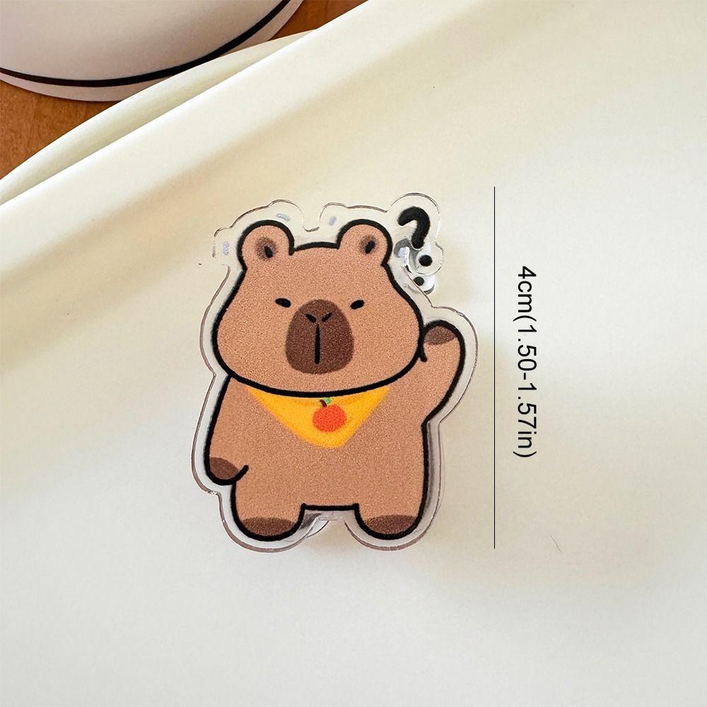 Creative Cute Paper Clip Lovely Binding Sealing Clamp Photo Clip Capybara Acrylic Clip Student