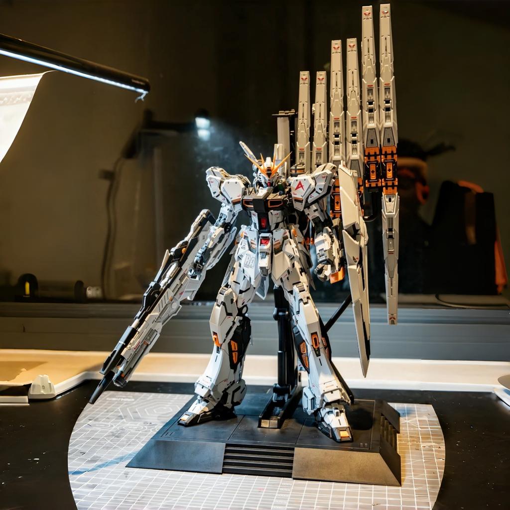 Nczzw Rx-93 Сборная Модель Nu Fighter Фигурка Действия Cmm Стиль GK Модель 1/100 Статуэтка Коллекционная Модель Украшение Настольная Игрушка Подарок