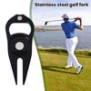 Zinc Alloy Golf Divot Repair Tool Bottle Opener Magnetic Ball Marker Holder Metal Green Fork Tool Golf Accessories Men Women Golfer Enthusiasts Gift