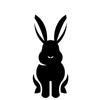 JT09 # очаровательный мультяшный кролик, водонепроницаемая виниловая наклейка, декор автомобильных аксессуаров-добавьте веселья в свой автомобиль