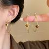 Серьги-звезды из камня Тигровый Глаз Любовь Женские Легкая Роскошь Высококачественные Преувеличенные Серьги Нишевый Дизайн Сердечные Украшения