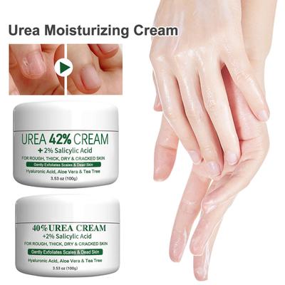 Увлажняющий салициловый крем Urea Plus для сухих и потрескавшихся пяток, ступней, коленей, локтей, рук, ступней, омертвевшей кожи, кутикулы, мозолей, смягчитель для ногтей и кутикулы