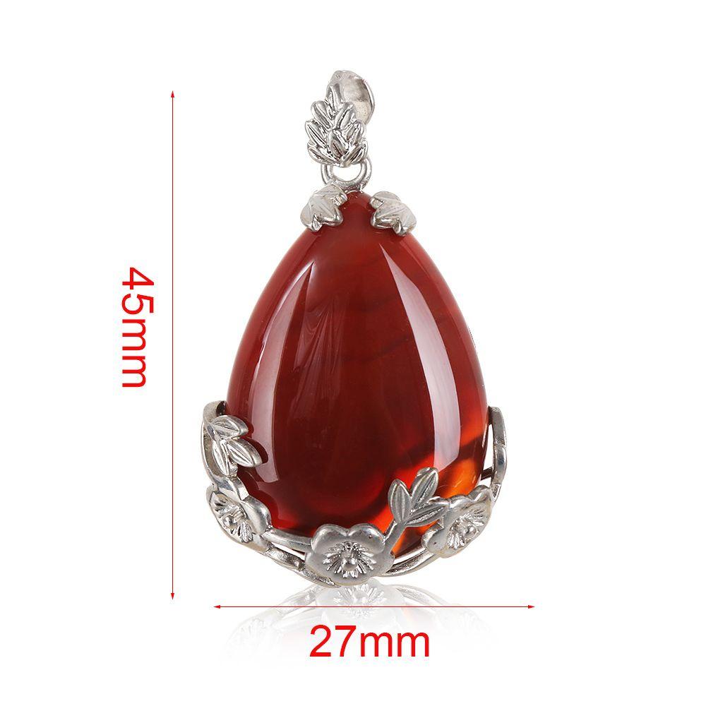 Хрустальный Камень Капля Воды Драгоценный Камень Ожерелья Подвески Аметист Агат Опал Бирюза Натуральный Кварц