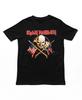 Iron Maiden Crossed Flags T Shirt Mens Rock Music Classic Band Tee New Black
