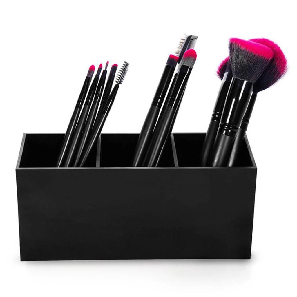 Table Acrylic Makeup Nail Art Brush Holder Cosmetics Storage Box Organizer Case Bag Brushes Organizer Make Up Tools Home Storage