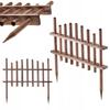 Wooden Garden Fence Palisade Garden Edging 60x35cm Pine Wood