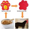 Dog Licking Mat for Anxiety Peanut Butter Slow Feeder Bowls Licking Pad with Strong Suction to Wall for Pet Bathing,Grooming,and Dog Training (Red)