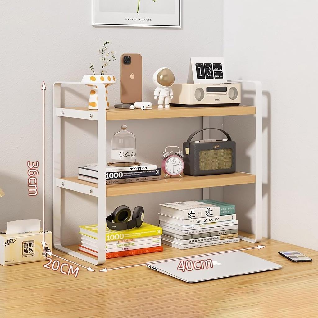 Aikenn Настольный Настольный Стол Офисный Стол Настольный Маленький Предмет Стильный Книга Книга Большой Организованный и Аккуратный Книжный Шкаф, Полка, Стойка, Хранение, Хранение,