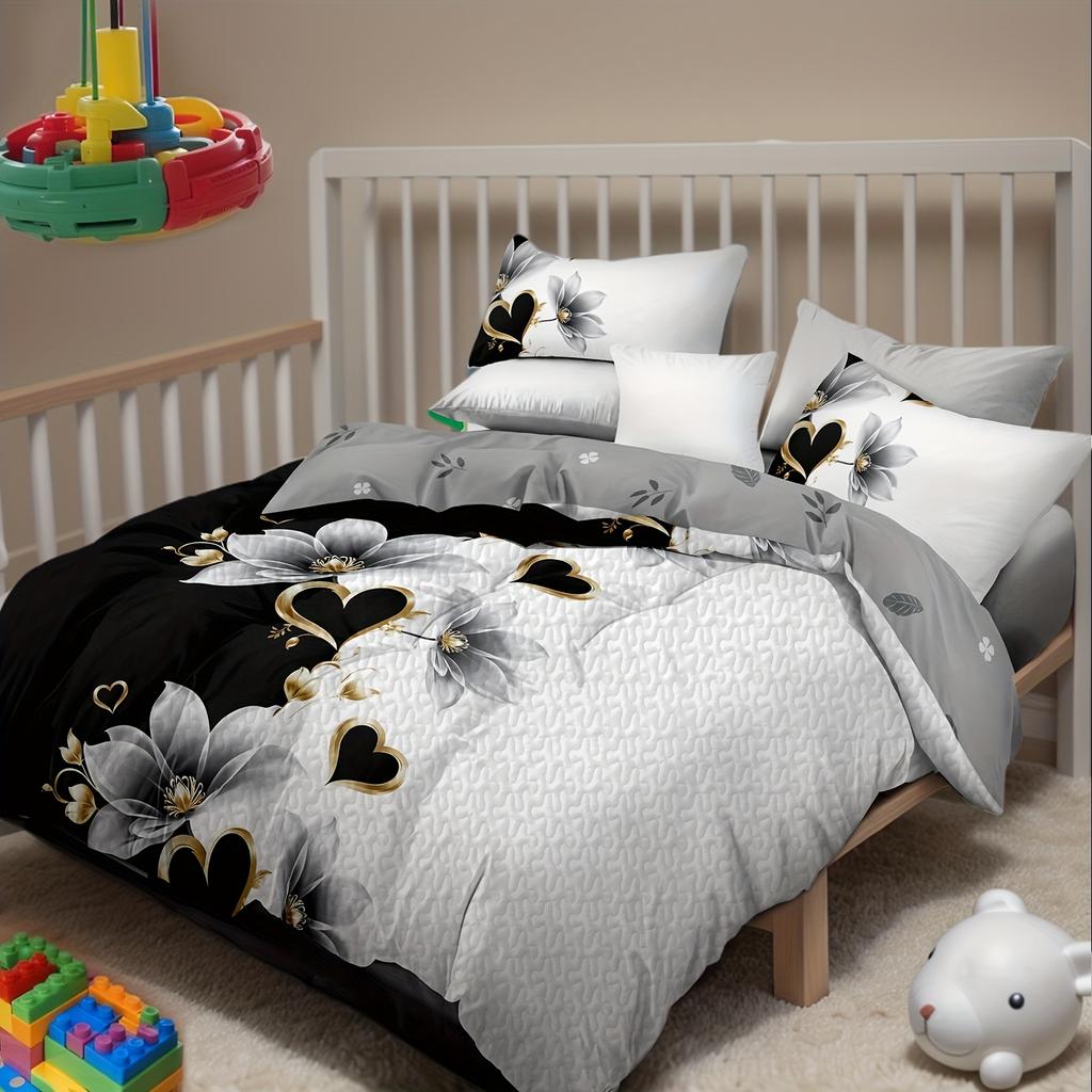 Набор стеганого одеяла с толстым прикосновением из 3 предметов, Роскошный улучшенный набор стеганого одеяла с наволочками, Простыня, Постельный набор для четырех сезонов, Подходит для дома