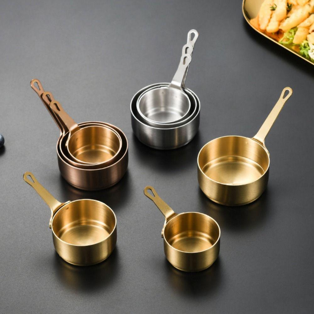 Stainless Steel Sauce Dipping Bowl Non-rust Mini Sauce Pan Measuring Cup Sauce Cup Restaurant