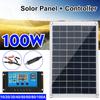 100 Вт 18 В/5 В Комплект солнечных батарей Солнечная батарея USB Солнечная панель с контроллером для автомобиля Яхта Аккумулятор Лодка Зарядное устройство Открытый аккумулятор