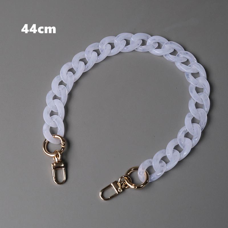 Новая модная женская сумка, аксессуар, цепочка, съемный сменный белый прозрачный ремешок, женская сумка на плечо, сделай сам, полимерная сумка, милая цепочка