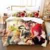 2024 Anime Adult Boys Bedding Set King Single Twin Queen Size Duvetcover Set Fantasia Bed Set Quilt Cover Pillowcase