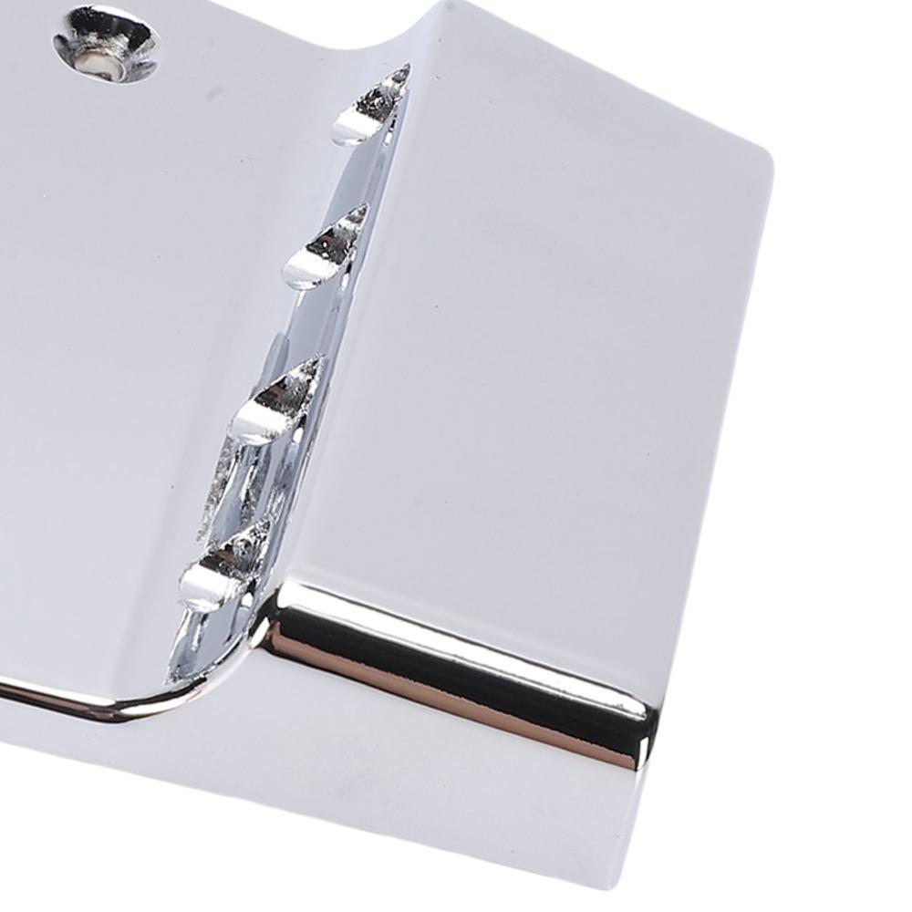 Silver Bass Bridge Metal Saddle Bridge Premium Bass Guitar Bridge For Guitar Repair