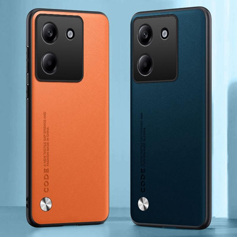 Роскошный чехол из искусственной кожи для Xiaomi Poco M7 Pro 5G, задняя крышка, матовый силиконовый чехол для телефона с полной защитой TPU для PocoM7 Pro M7Pro