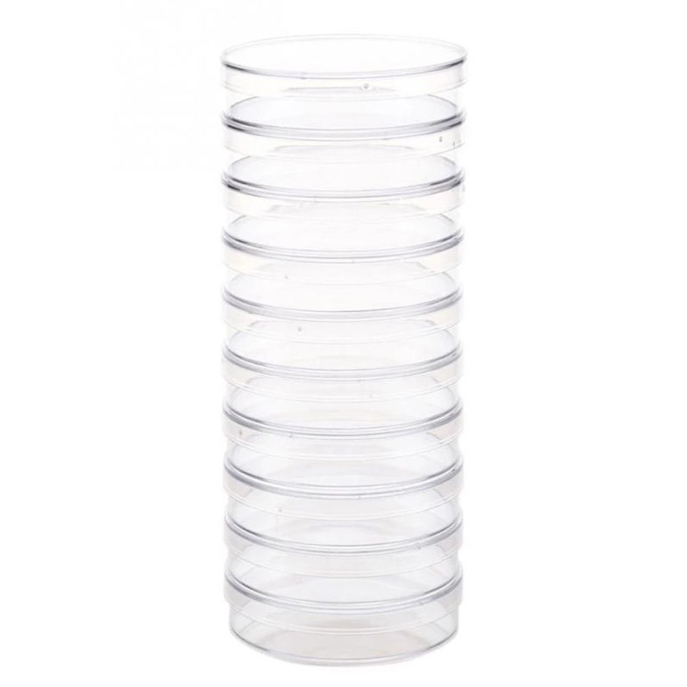 55x15mm 90x15mm Clear Petri Dish Sterile Petri Dishes Petri Dishes Bacteria Culture Dish