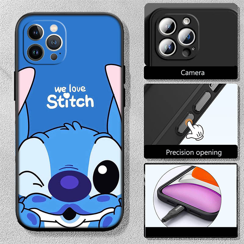 Чехол для телефона ED32 Lilo Stitch для iPhone 6 6s 7 8 11 12 13 14 15 XS Pro Max XR X SE Samsung S20 S21 S22 S23 S24 FE Ultra Plus Lite S21S A55