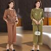 Mom’s Summer Fashion: Chinese Style Age-Reducing Two-Piece Set for Middle-Aged Women