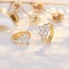 High-end Snowflake Earrings Popular Jewelry Zircon Diamond-set Accessories Ear Buckles