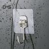 50 шт. крючков без пробивки самоклеящиеся противоскользящие отличная липкость бесследное удаление легко устанавливается на плитку стекло дерево водонепроницаемый ванная кухня стена