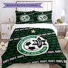 Maccabi Football Club Printed Pattern Duvet Cover Set – includes 1 duvet cover and 2 matching pillowcases Bedroom decor Christmas gifts