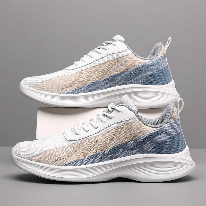 Мужская обувь летняя дышащая большого размера обувь из мушиной ткани на шнуровке для бега сетчатая повседневная обувь мужская 48 спортивная обувь мужская