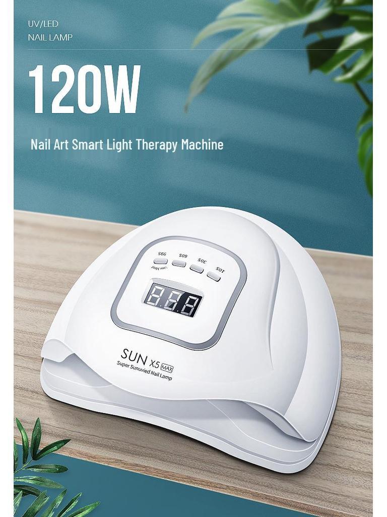 Лампа для ногтей SUNX5MAX 180 Вт: Светодиодная фототерапевтическая сушилка для быстрой полимеризации гель-лака