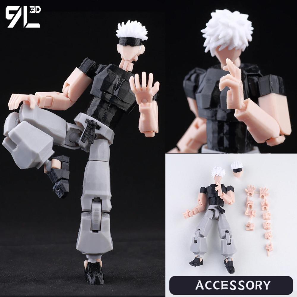 9L3D Printed Lucky Dummy 13 Jujutsu Kaisen Fushiguro Toji Anime Multi-Jointed Shapeshift Toys Action Figures Mannequin Model