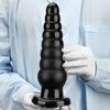 Black Extra Large Anal Plug with Suction Cup Fisting Toy Anal Expander Adult Sex Toy Big Dick PVC Dildo