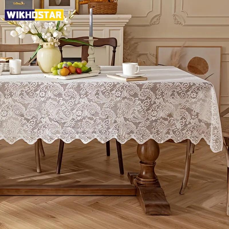 European Beige Phoenix Tablecloth, Weave Items To Decorate Your Home, Suitable For Any Holiday Use Of The Phoenix Flag