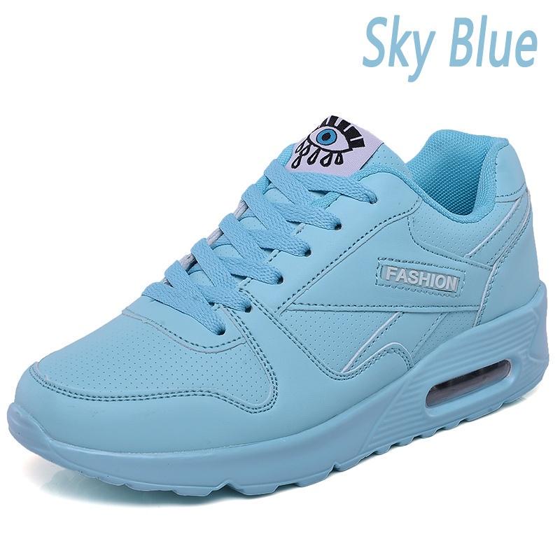 Женская повседневная обувь Кожаная обувь на платформе Женские кроссовки Женские белые кроссовки Легкая обувь