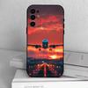 A-Самолет Самолет Чехол для телефона для Samsung S25,S24,S21,S22,S23,S30,Ultra,S20,Plus,Fe,Мягкий Силиконовый Черный Чехол