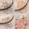 Dollhoues Miniature Decoration Mini Buttons Clothing Sewing Buckle Metal Buckles DIY Doll Clothes