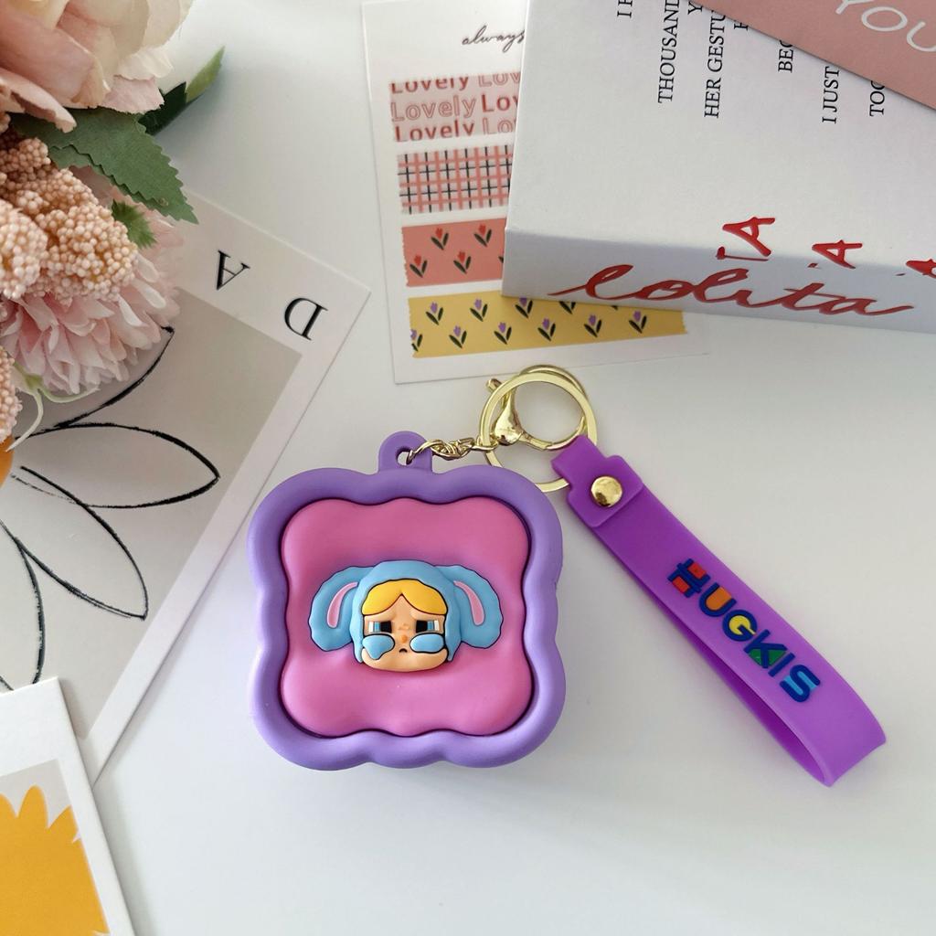 Креативный трехмерный мультяшный кошелек для монет, милый силиконовый маленький квадратный кошелек, мини-брелок, подвеска для студенческого рюкзака, сумка-подарок