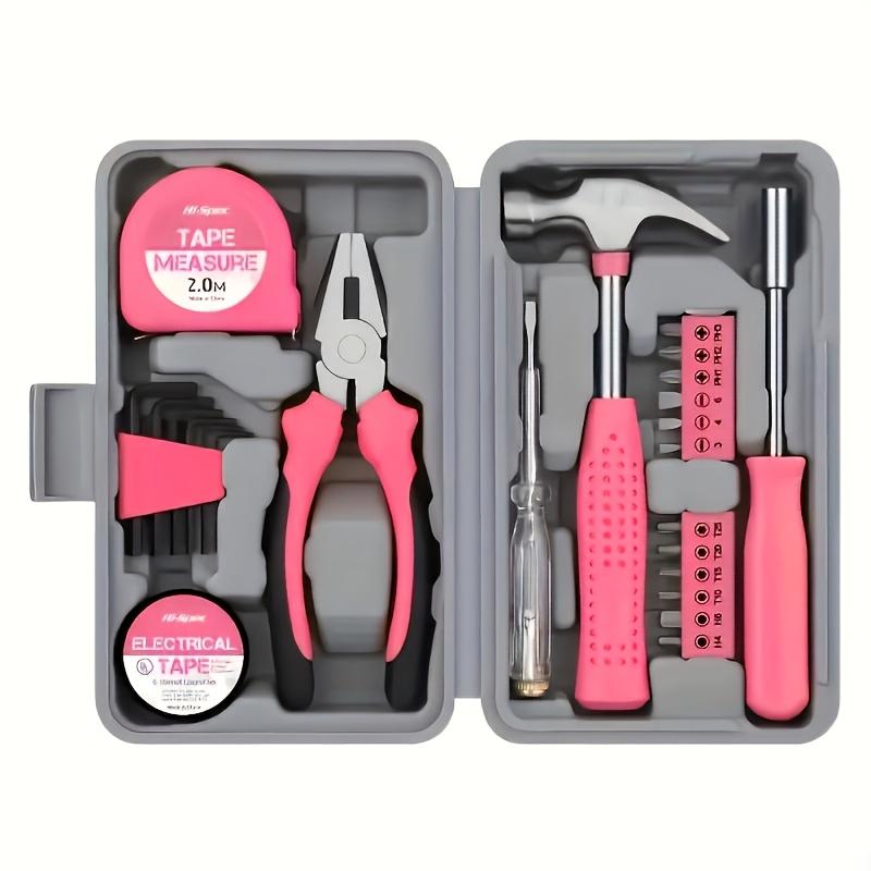 Ladies Only 24 Piece Set, Tool Set. Advanced Tool Kits, Model Making, Including Hammers, Gauges, Screwdrivers and More Designed for Women