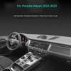 Car Interior Door Center Console Media Dashboard Navigation TPU Anti-scratch Protector Film For Porsche Macan -