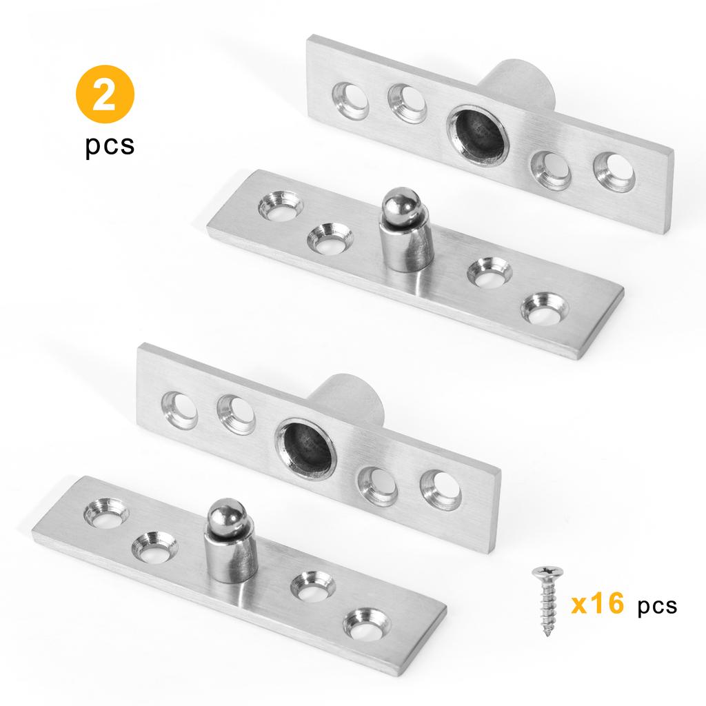 Шарнир из нержавеющей стали, центральный и смещенный, вращающийся на 360 градусов, дверь, скрывающая вал вверх-вниз для деревянных дверей