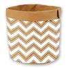 [R2237] - White Brown 'Boho' Paper Plant Pot - 14x13 Cm