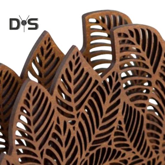 Декоративная подставка для салфеток в форме листа, простая в установке, напольная, отдельно стоящая подставка для салфеток с устойчивым основанием