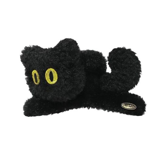 Плюшевая кошачья заколка-коготь, большая 3D-заколка для волос в виде кошки, мультяшная акула, женская заколка для укладки волос, аксессуар