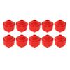 10PCS Disposable Spray Gun Filter Red Wear Resistant 1 4in Thread Plastic Whirlwind Air Line Filter