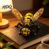 Customizable Poseable Figure 3D Printed Articulated Bee Toy Keychain Ornament Posable Mechanical Creature Model Insect Figurine for Desktop