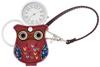 Pocket Watch Analog Owl Bag Charm Clock with Loupe [Fieldwork] LW036-3 Women's