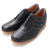 Shoes Secret Sneakers Cowhide Leather Made In Japan Leather Height Increaser 5cm Casual Shoes Lace Up 997 Black Cm [Kitajima Industry] Men's 26.0